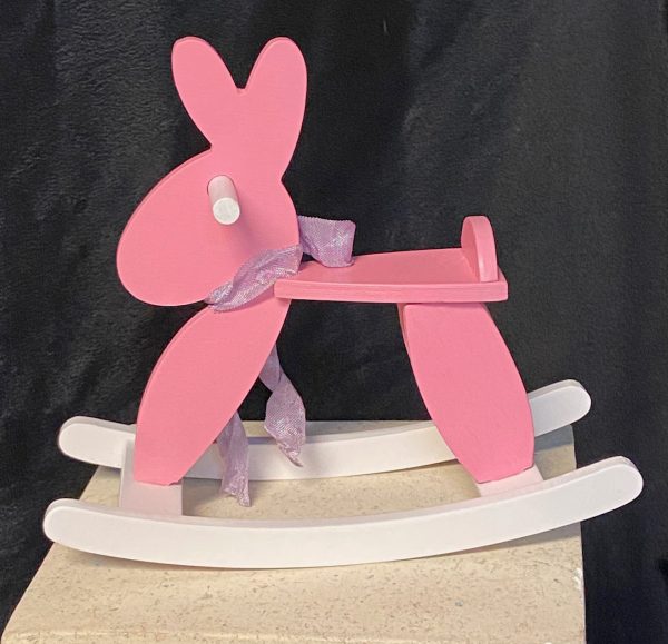 Furniture: Pink Rocking Bunny (7.25" W x 6.5" T) - Image 2