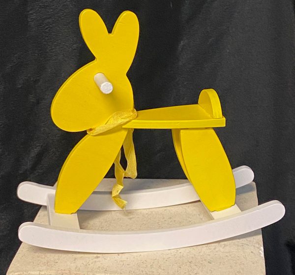 Furniture: Yellow Rocking Bunny (7.25" W x 6.5" T) - Image 2