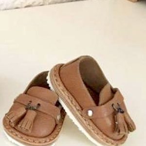 Tan Leather Tassel Loafers 70mm x 40mm Handmade fits Meadow Aya, Mae, Etc