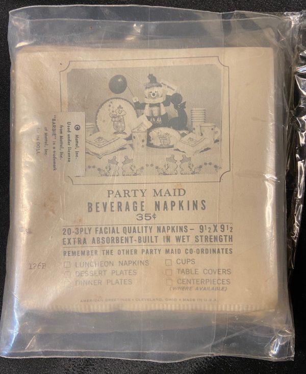 Vintage Barbie Beverage Napkins - Image 2