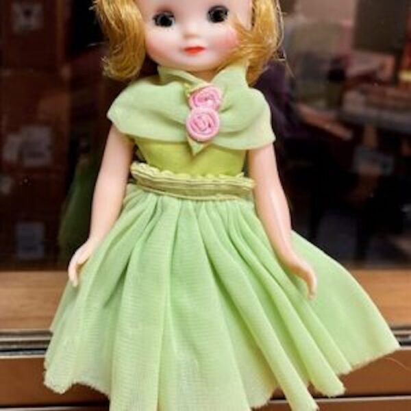 Vintage Tiny Betsy McCall 8" with Vintage Lime Green Ballerina 1958 All Original
