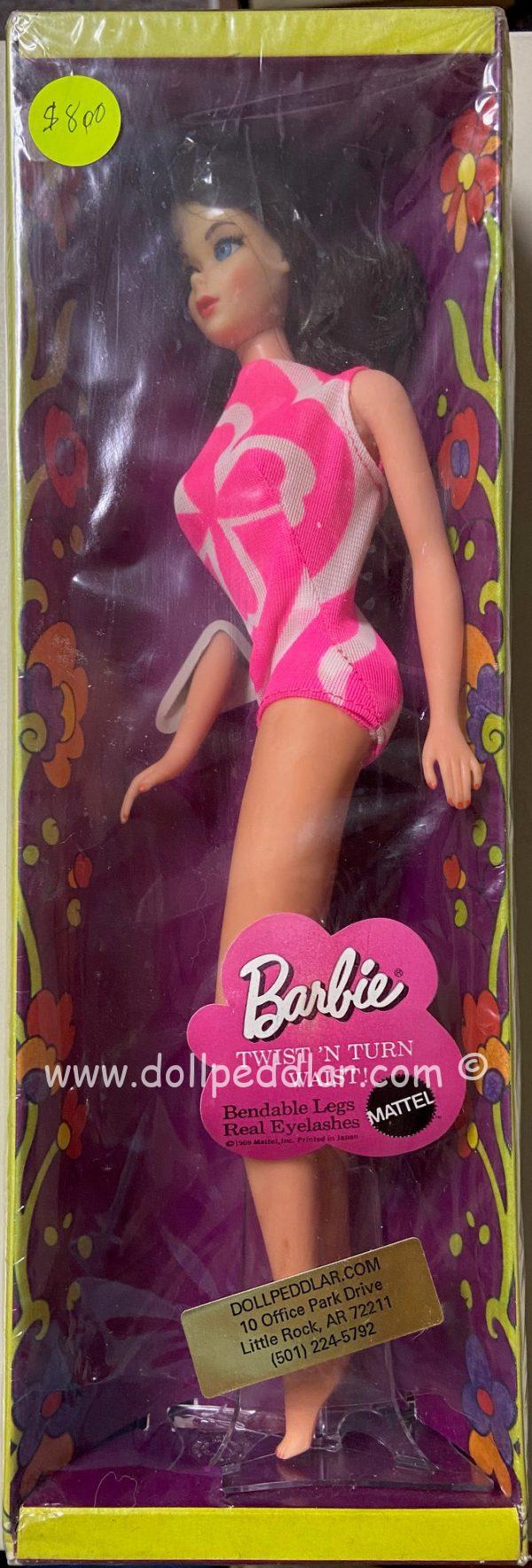 #1160 Vintage Twist 'N Turn Barbie (Dark Brown Hair) NRFB