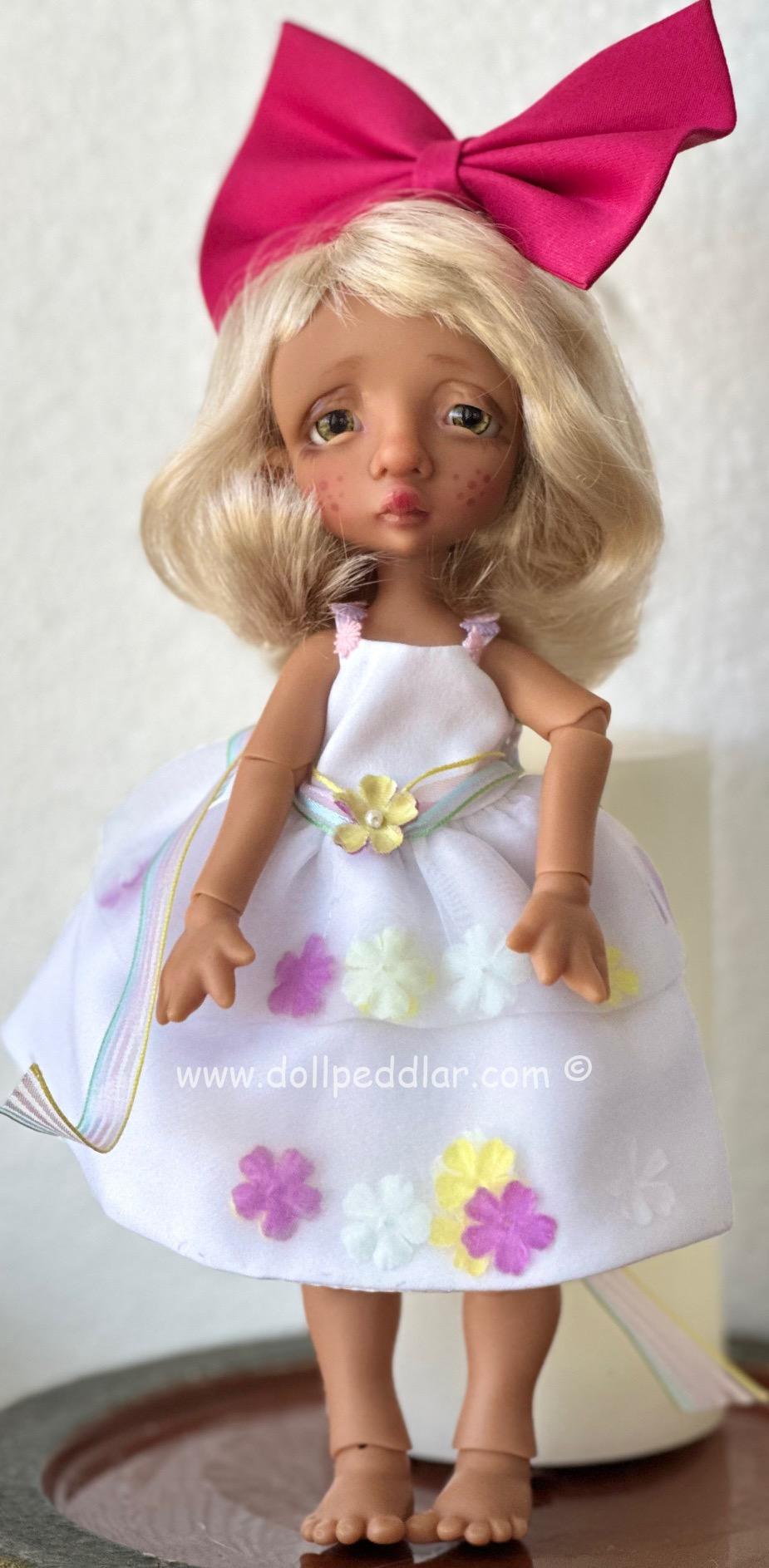 Garden Party Outfit (Fits 9" Dolls) Fully Lined Dress with Flowers - Image 9