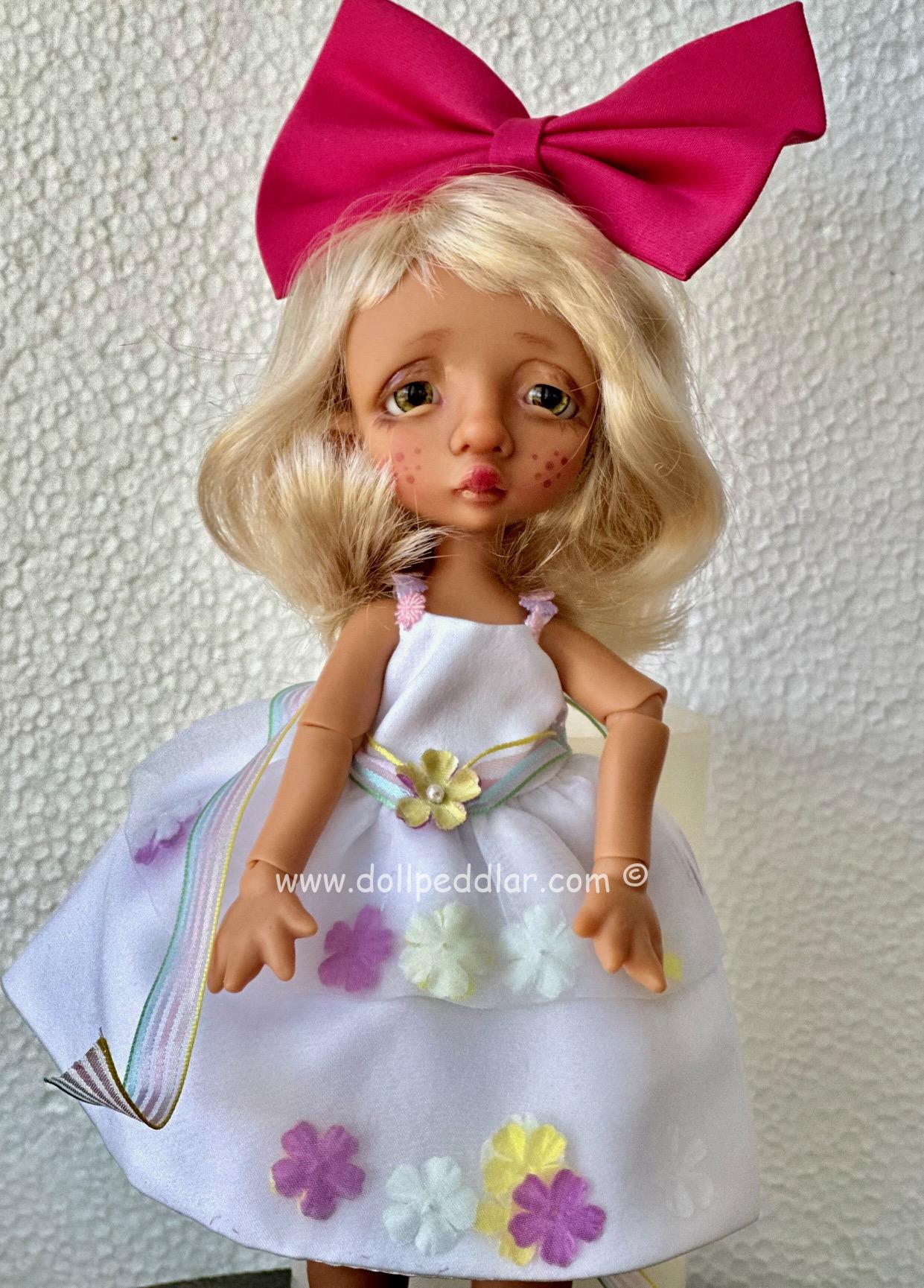 Garden Party Outfit (Fits 9" Dolls) Fully Lined Dress with Flowers - Image 4