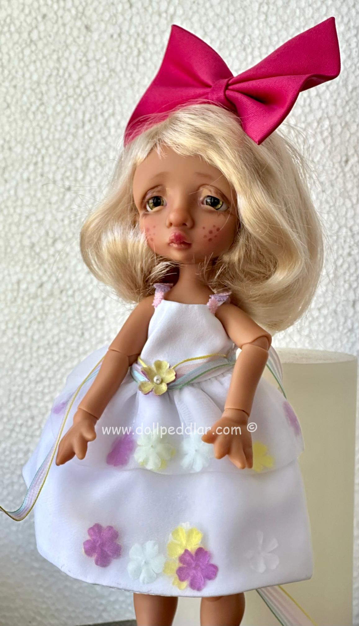 Garden Party Outfit (Fits 9" Dolls) Fully Lined Dress with Flowers - Image 3