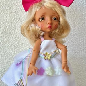 Garden Party Outfit (Fits 9″ Dolls) Fully Lined Dress with Flowers
