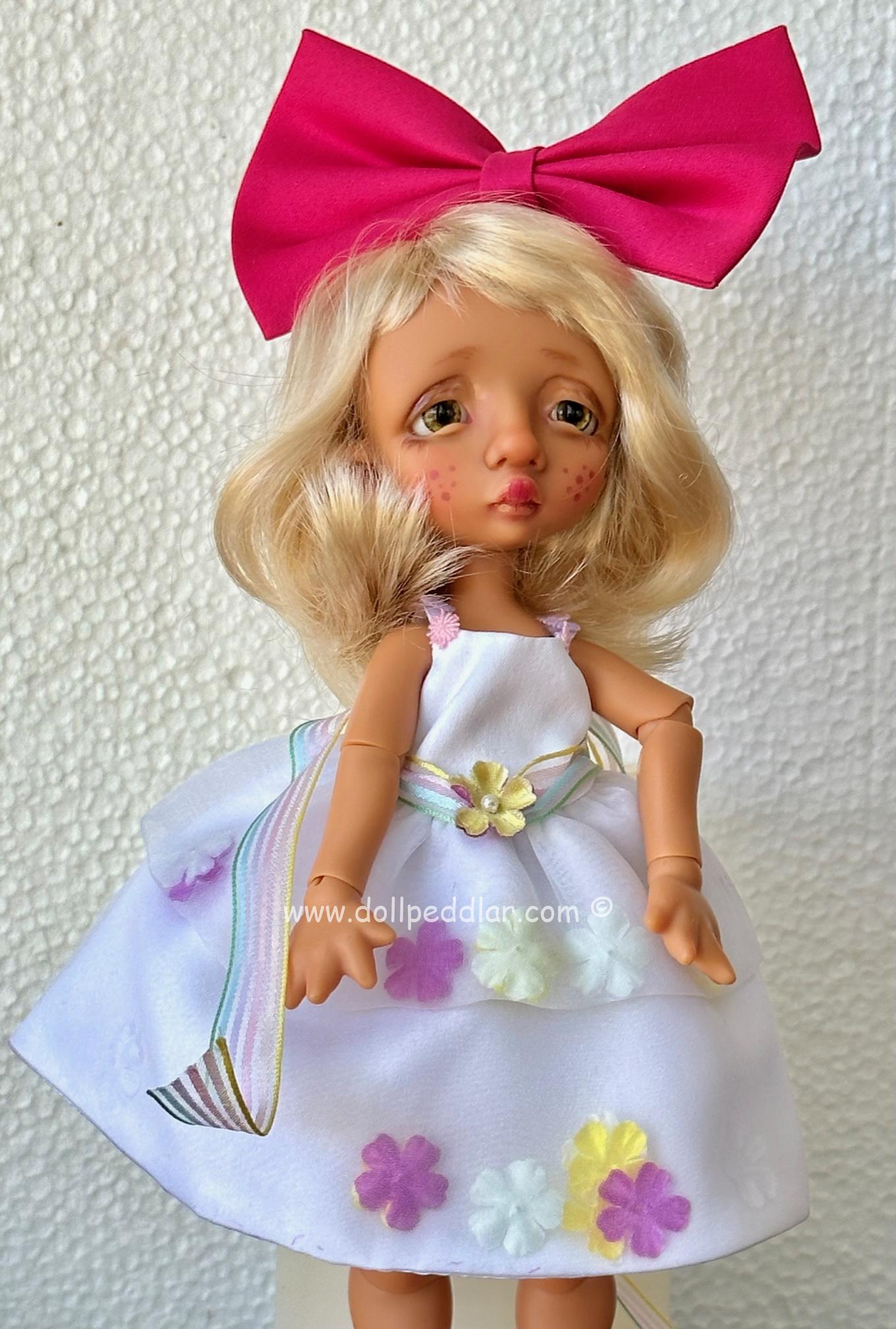Garden Party Outfit (Fits 9" Dolls) Fully Lined Dress with Flowers - Image 2