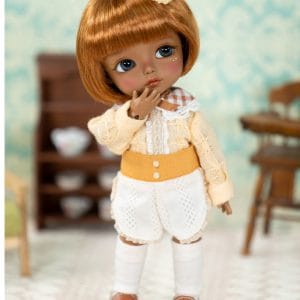 Lati Yellow Cafe de Lati Croffle Cheese (New Sculpt) Brown Tan Skin Nude 16cm