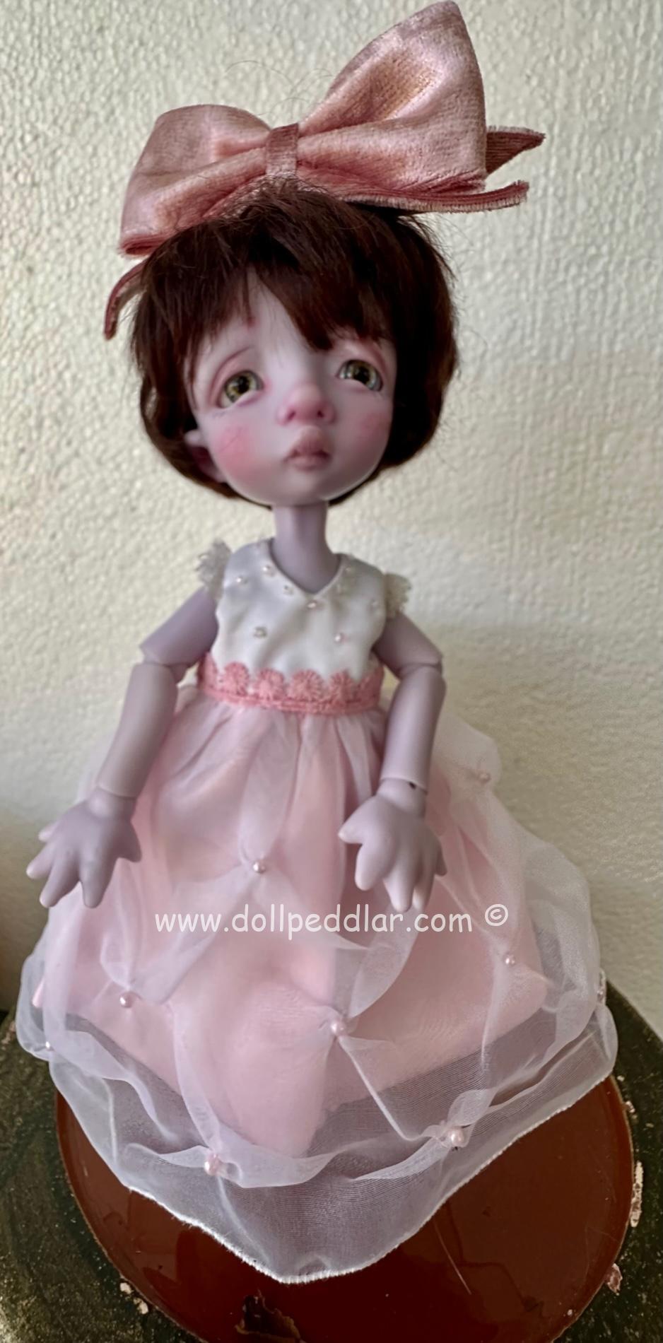 Circus Kane Grook Piglet 9" Flower Girl Lavender Resin Nefer Faceup bjd - Image 6