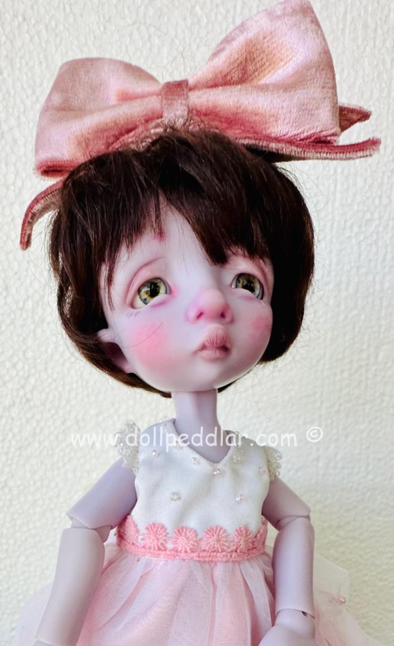 Circus Kane Grook Piglet 9" Flower Girl Lavender Resin Nefer Faceup bjd - Image 4