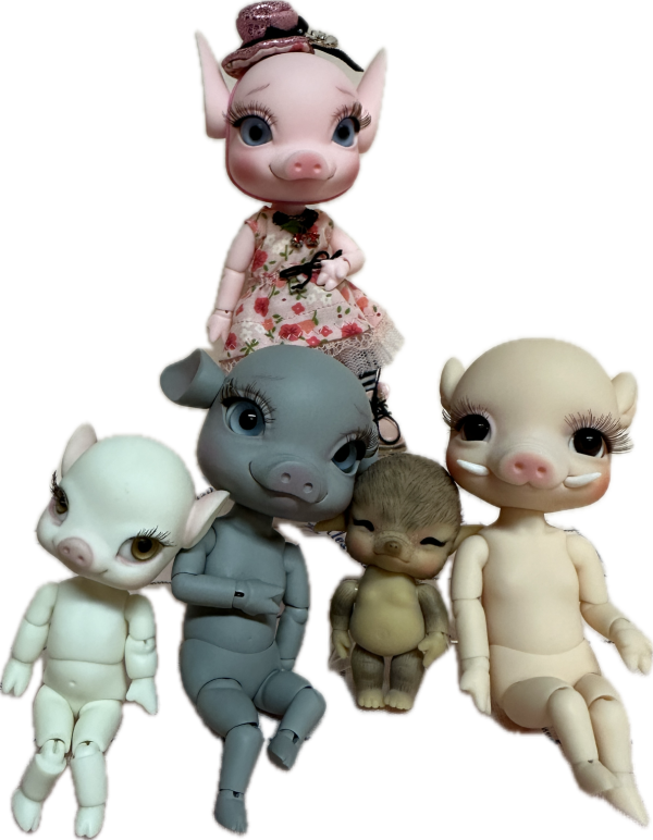 Charles' Creature Cabinet Charlotte Cherry Blossom 5.5"  Full Set - Image 3