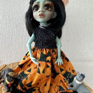 Circus Kane Sarina 12.5″ Light Blue resin OOAK Faceup RARE VHTF dressed