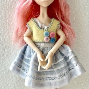 Circus Kane Milie 7″ Powder Resin Full Pink Varigated Wig, Boneka fashion