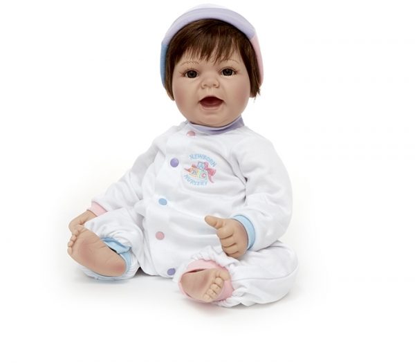 Newborn Nursery Sweet Baby (Lt Skin/Brown Eyes/Brown Hair) 19"