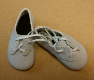 Leather Tie Shoes (Grey/Blue) 57mm (MSD/Kish 14″)