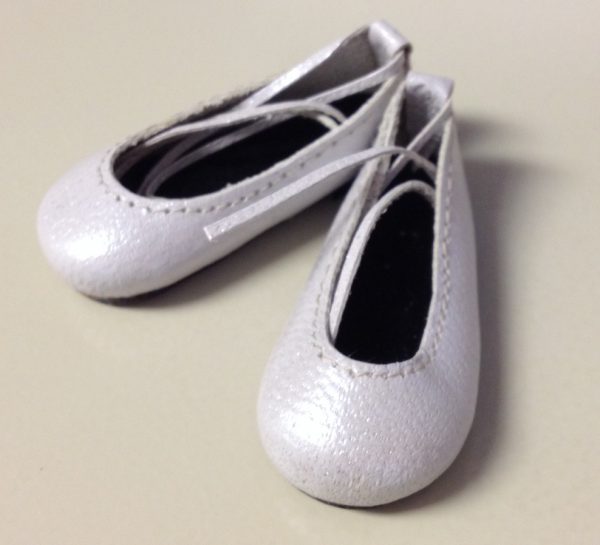 Ballerina Style Leather Shoes 45mm Pearly - yosd, 10" Tonner