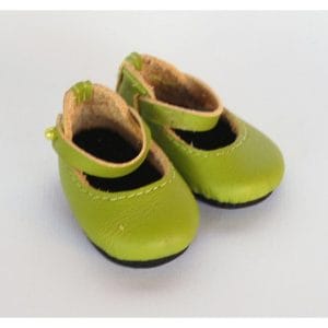 Mary Jane Leather Shoes (Lime Green) 38N
