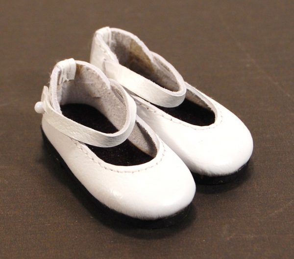 Mary Jane Leather Shoes <b>(White)</b> 33cm 053N