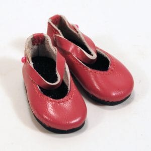 Mary Jane Leather Shoes <b>(Dark Pink)</b> 33cm 053N