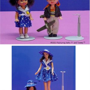3.5-5″ Doll Stand White (Tiny BJD/Kelly/Bears/Etc) #1001