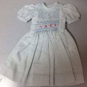 Pale Green Smocked Dress 28cm (12″)