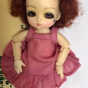 Deep Pink Sun Dress – Boneka Lati White, Amelia