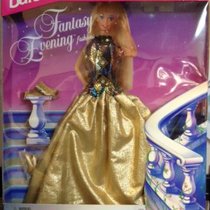 13023 Barbie Fantasy Evening Golden Harlequin Fashion