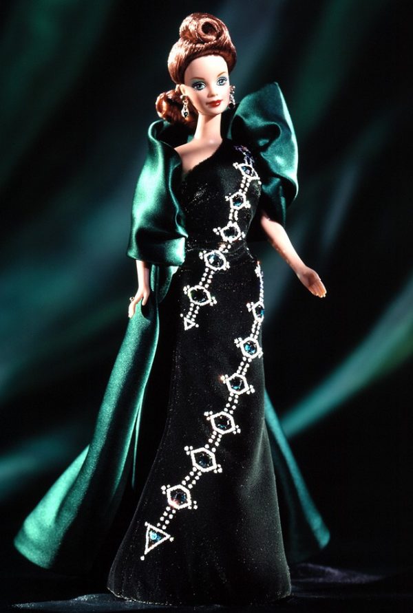 15521 Emerald Embers Barbie by Bob Mackie NRFB in Shipper