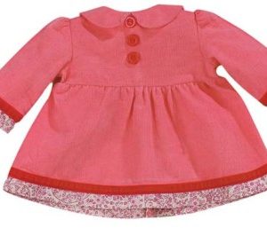 Apricot Corduroy Dress 15″ (Bitty Baby/Etc)