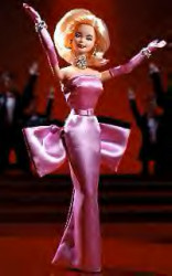 Year 1997 Barbie Collector Edition Hollywood Legends Collection 12 Inch  Doll - MARILYN MONROE in Gentlemen Prefer Blondes with Necklace and Earrings