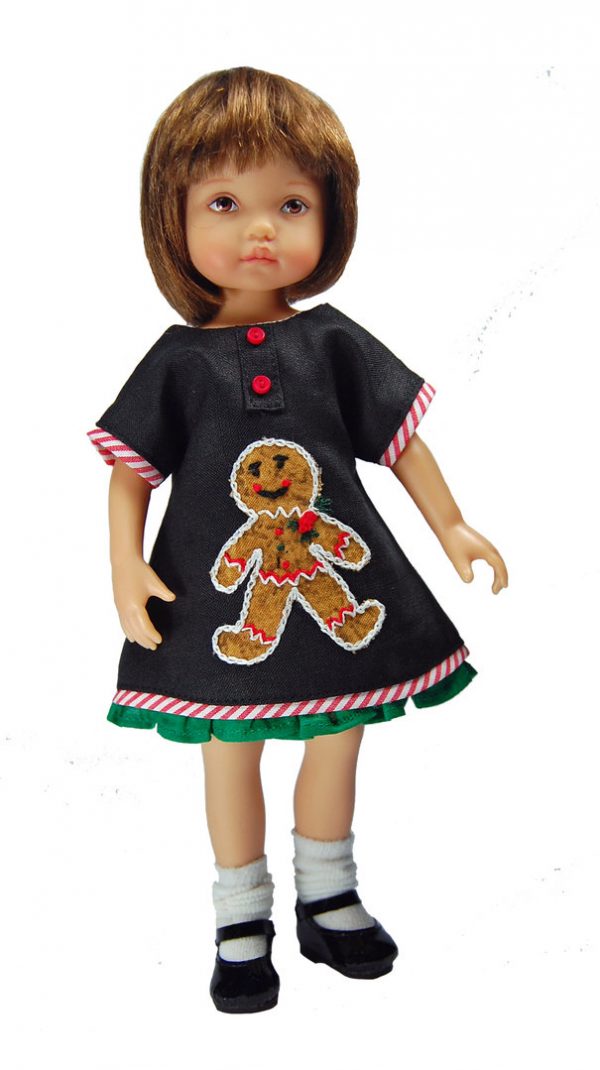 Gingerbread Man Christmas Dress 24cm (10-11")