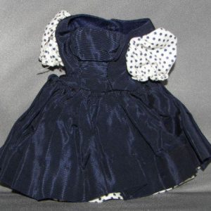 Cissette #916 1957 Navy taffeta w/polka dots Mint