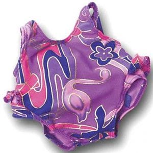 Purple and Pink Print Swim Suit 15″