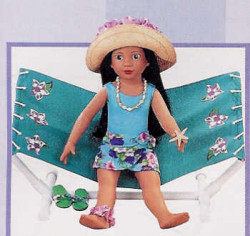 Furniture: Magic Attic Club Hammock with Stand (For 18″ Dolls)