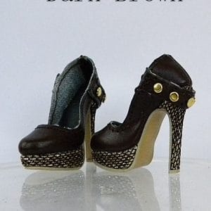 Platform Pump w/Back Strap (Dk Brown) 16″ Sybarite/Ficon