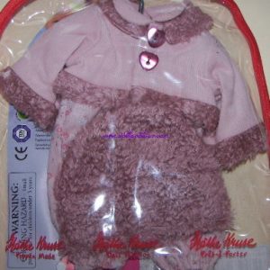 Kathe Kruse: Mauve Corduroy Suit w/Jacket & Hat 9-10″ (22-25cm) Babypuppen