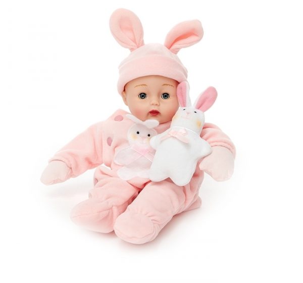 Pink Bunny Huggums 12"