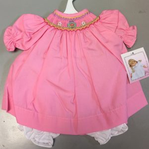Pink Smocked Bishop Easter Dress (Fits 14-16″ Dolls)