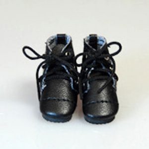 30mm Vintage Lace Up Boots (Black)