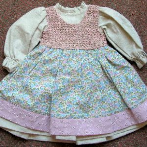 DP-Modelle 50 cm (24″-26″ doll) Crochet top dress with hat