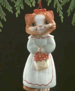 Hallmark Ornament Christmas Kitty 1989