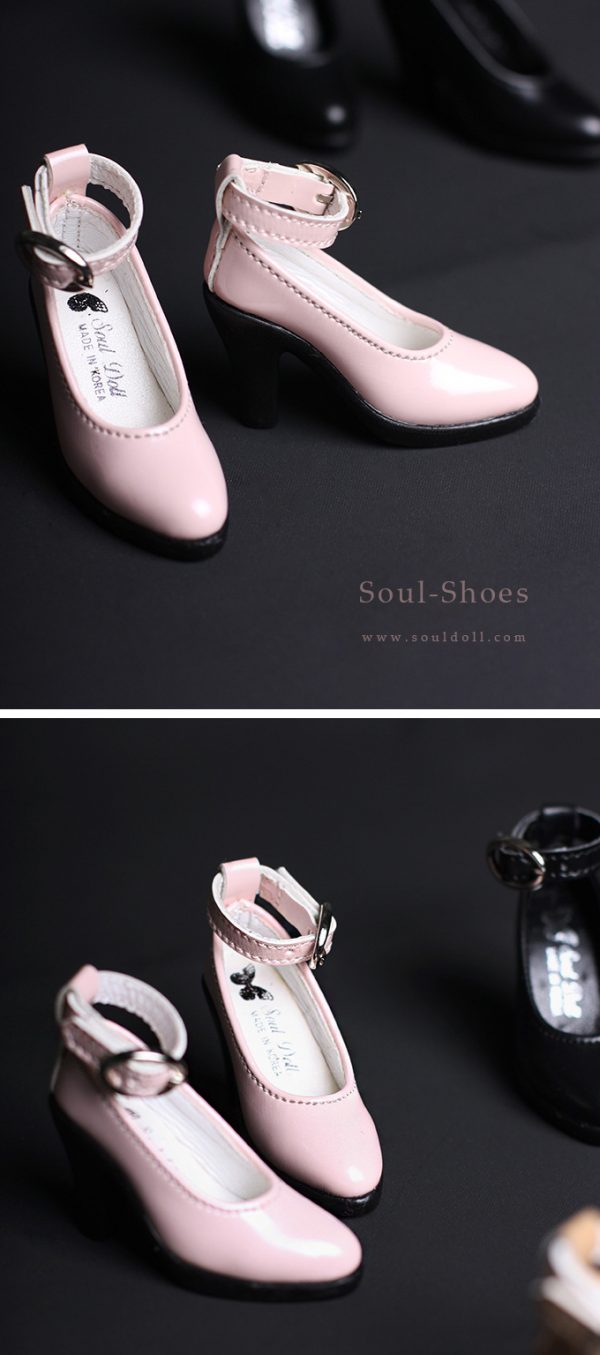 40mj-b Pink Mary Jane Shoes (SoulKids NL Girl Heel Foot)