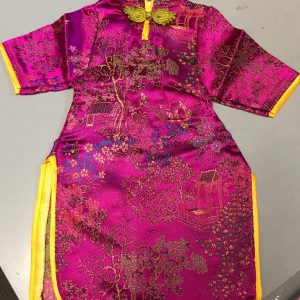 Fuchsia Chinese Style Dress 18″