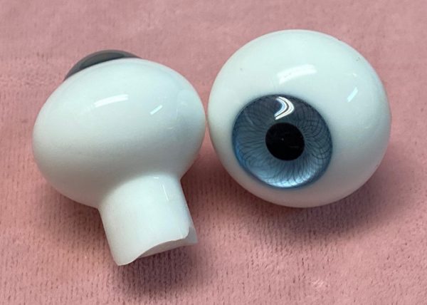 Solid Paperweight Glass Eyes (Blue) 16mm