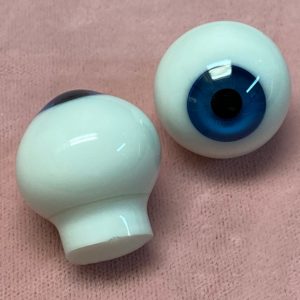 Solid Paperweight Glass Eyes (Cobalt) 14mm