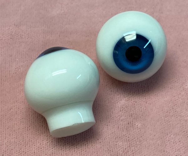 Solid Paperweight Glass Eyes (Cobalt) 10mm