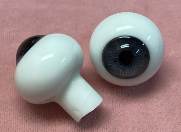 Solid Paperweight Glass Eyes (Gray) 12mm