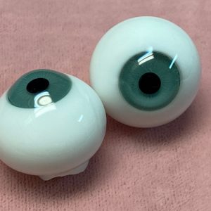 Solid Paperweight Glass Eyes (Green) 14mm