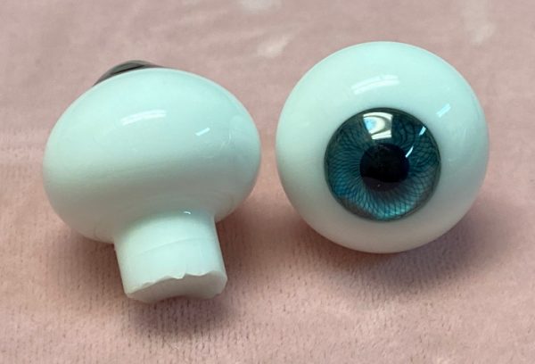 Solid Paperweight Glass Eyes (Green Gray) 24mm