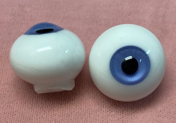Solid Paperweight Glass Eyes (Light Violet) 22mm